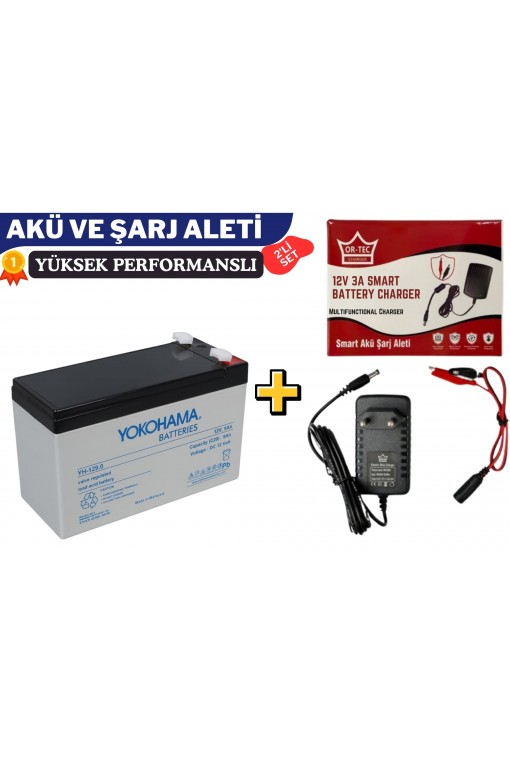 YOKOHAMA 12V 9AH VE 3 AMPER AKÜ ŞARJ CİHAZI YOKOHAMA 12V 9AH VE 3 AMPER AKÜ ŞARJ CİHAZI